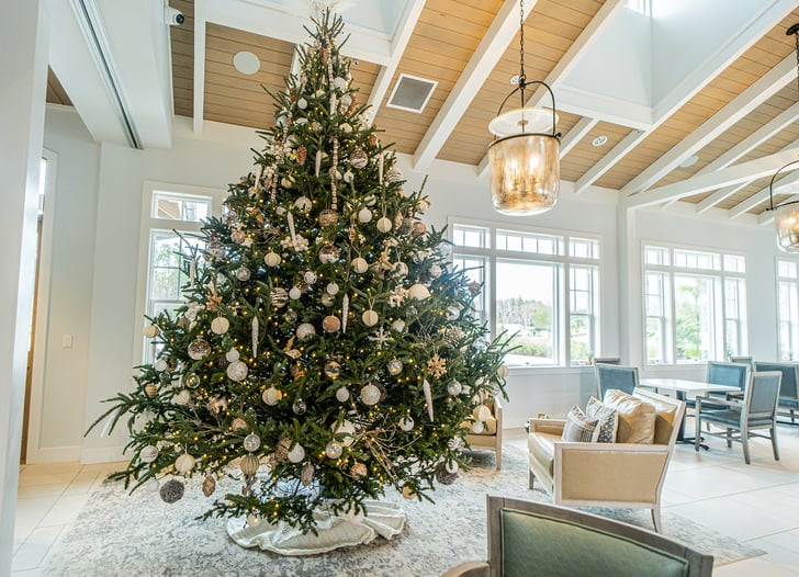 commercial holiday decor tree example