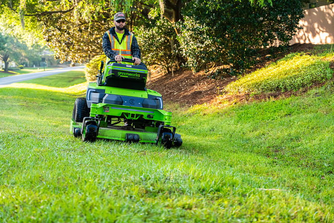 Battery Operated Mower | Landscape Maintenance Yellowstone Landscape