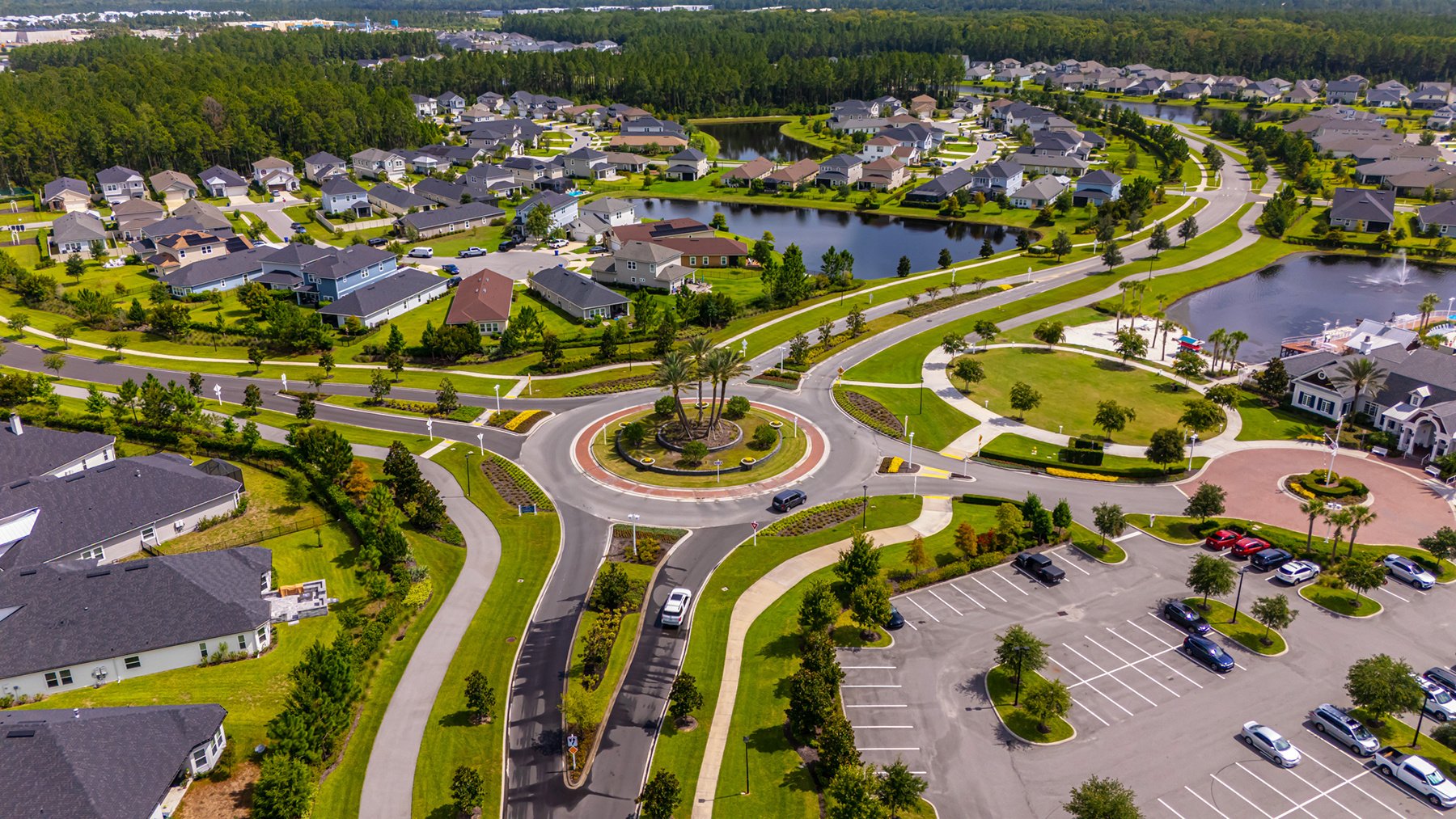 aerial image of HOA community | Commercial Landscaping Yellowstone Landscape