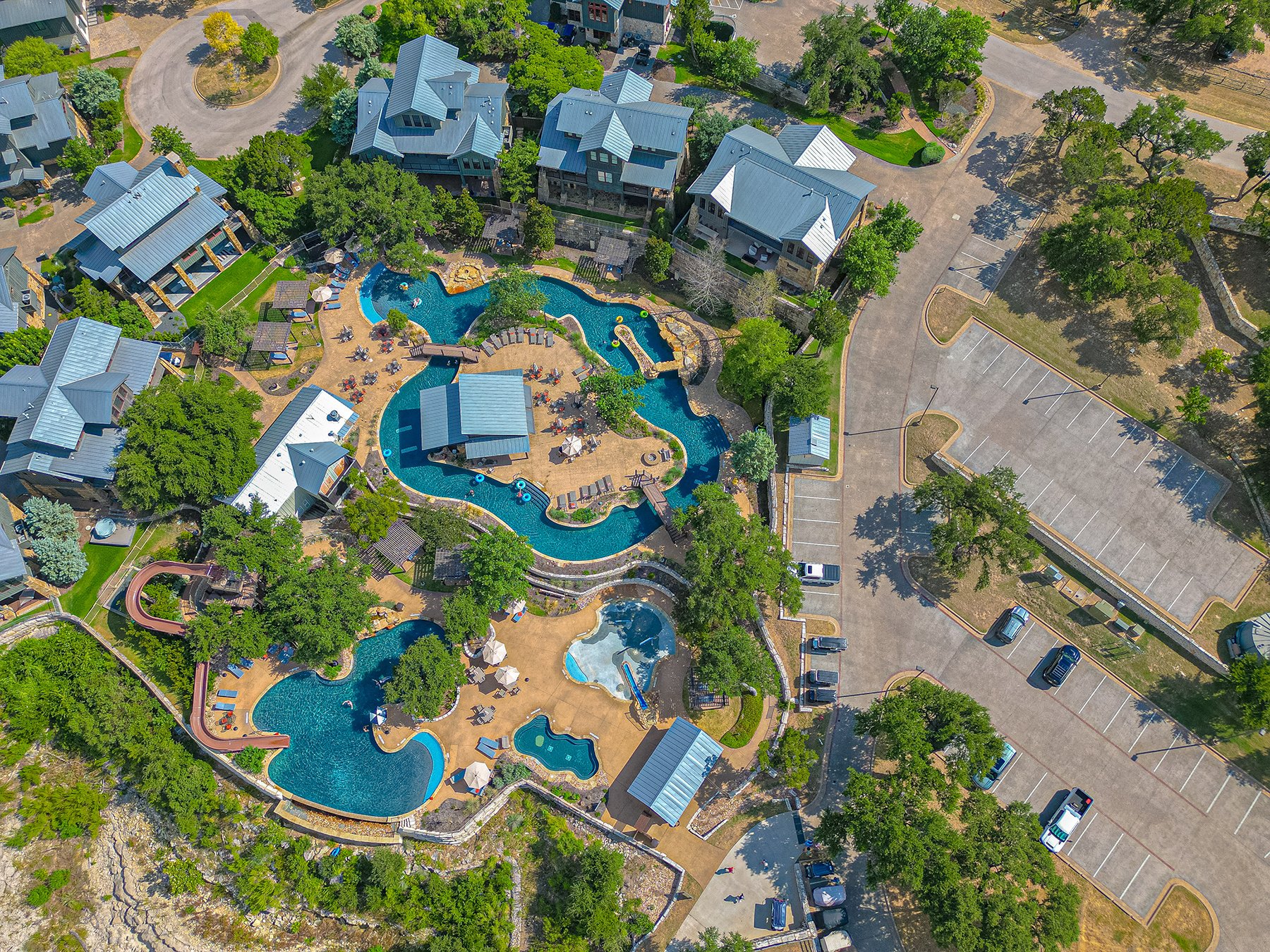 Aerial View of Resort | Commercial Landscaping Austin, TX 