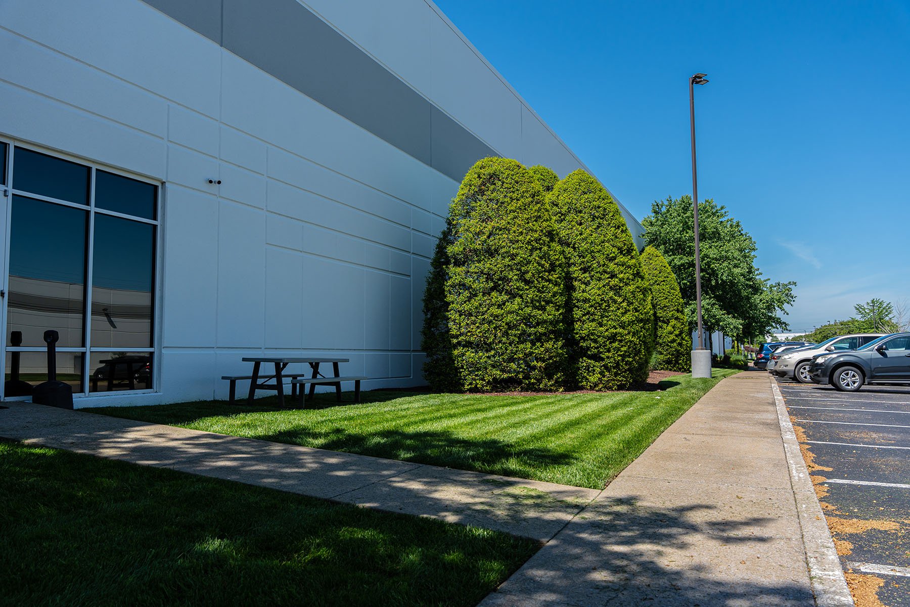 Example of Landscaping at a logisitics facility