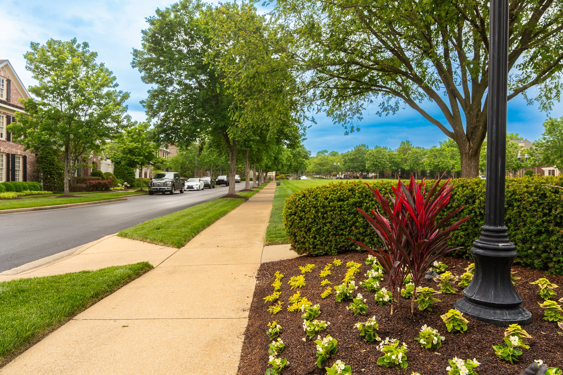 Flowers and Shrubs in HOA, Franklin TN Landscaping Companies 