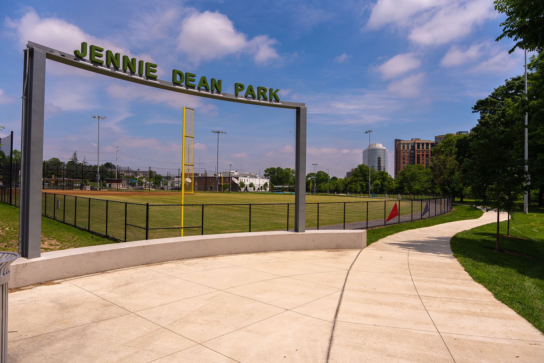 Jennie Dean Park, Example of Baseball field maintenance 